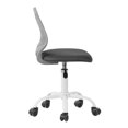 thumbnail image 4 of FurnitureR Favors Swivel Teen Armless Mesh and Plastic Task Chair in Dark Gray, 4 of 8