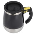 thumbnail image 4 of Taza de agua magnética eléctrica de acero inoxidable con carga USB, taza mezcladora para café, leche y agitación automática, 400 ml, color negro, 4 of 14