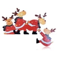 thumbnail image 4 of Moyic Marco de puerta de Navidad decoración colgante Navidad Tumbling Claus paredes ventanas esquina decoración DIY fiesta vacaciones Type2 NO2, 4 of 6
