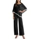 thumbnail image 1 of Conjunto de top con lentejuelas y pantalones anchos para mujer, 3 piezas, 1 of 5