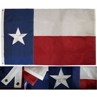 Bandiera Texas Alamo 1824 3×5 Piedi – Nylon Ricamato Cucito, 300D – Trade Winds - 6