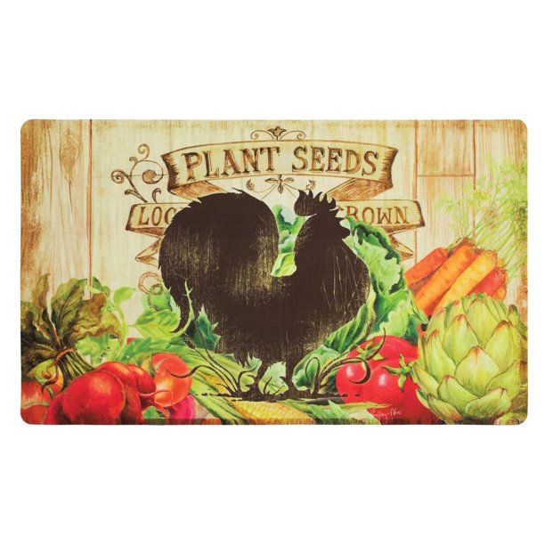Mohawk Home Farm Friends Rooster Comfort Kitchen Mat, 18" x 30
