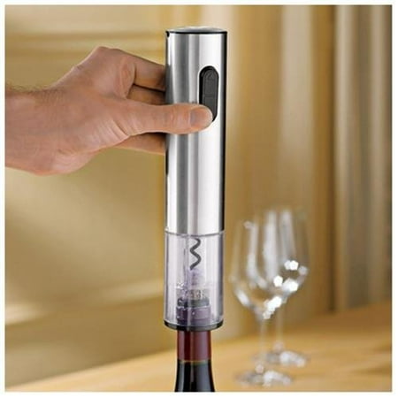 - Wine Enthusiast Stainless Steel Electric Blue Push-Button Corkscrew