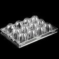 thumbnail image 6 of ZOENHOU 150 Pack 12 Cavity Plastic Quail Egg Cartons, Stackable Egg Storage Box, Egg Holder Bulk Cartons, Clear PVC, 6 of 6