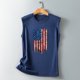thumbnail image 5 of Camiseta holgada sin mangas con cuello redondo y estampado informal de verano para mujer Pompotops  lopia993383, 5 of 5