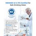 thumbnail image 3 of Waterdrop XWF Refrigerator Water Filter, Replacement for GE® WR17X30702, NSF 42/372 Certified, Compatible with GNE27, GFE26, GDE25, GSS25, PSE25 Series Refrigerators, 2-Pack (Not XWFE®), 3 of 10