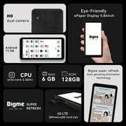 Bigme HiBreak Color E-Ink Smartphone, 6G+128GB, Android 11, 5.84-Inch HD Screen, 36-Level Front Light, USB-C, 3300mAh Battery, Dual Camera - Black