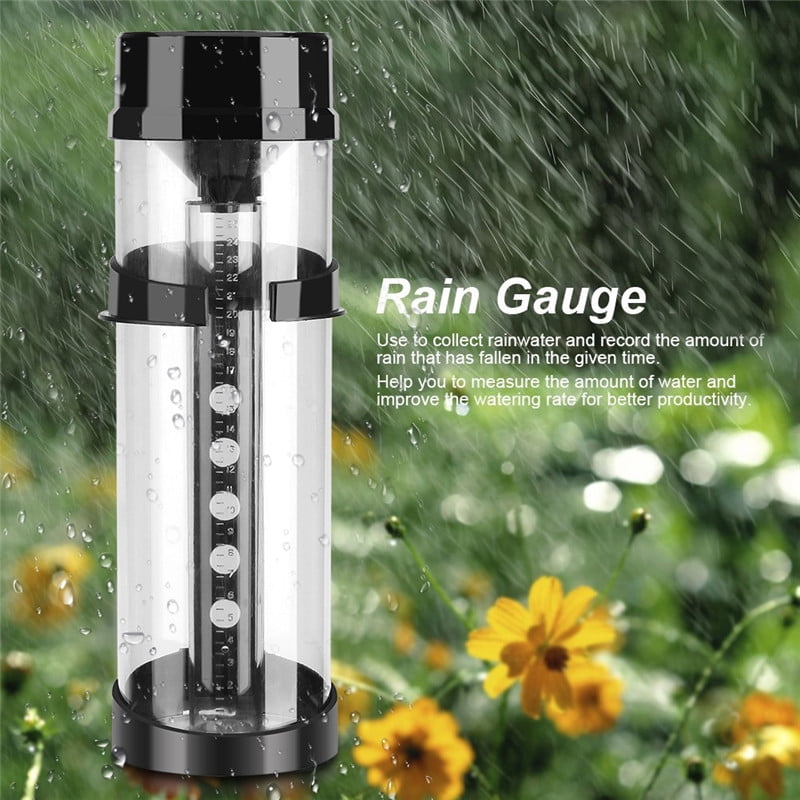 Rain Measure Tool,Easy to Read Cylinder Shape Water Rain Gauge Outdoor Garden Yard Raining... by