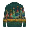 thumbnail image 5 of SERTG Men's Christmas Sweater Print Warm Christmas Cardigan Long Sleeve Hoodless Casual Coat Men Christmas Tops(Green,L), 5 of 5