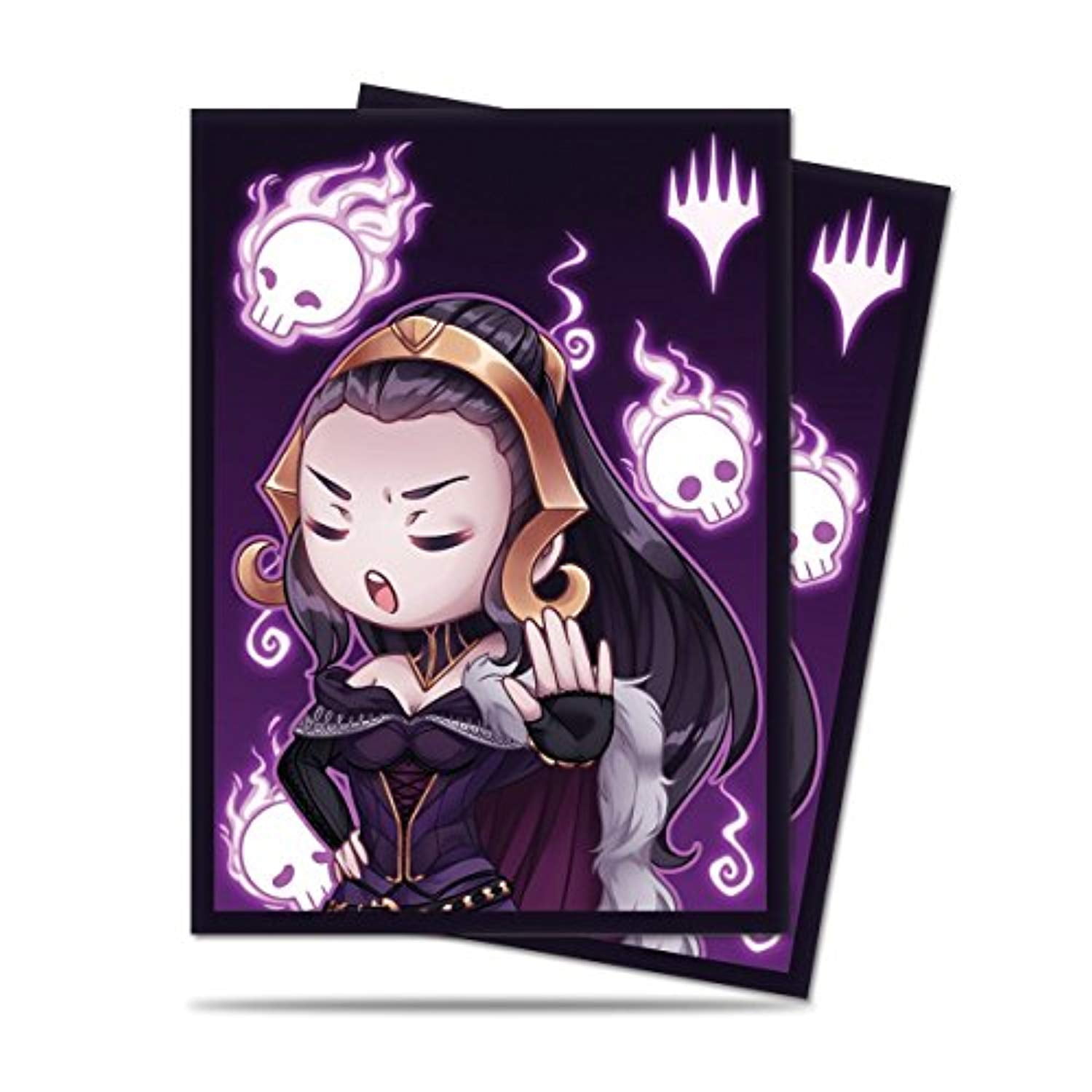 【未開封】MTG ちびコレクション リリアナ スリーブ ウルトラプロ 100枚 Ultra PRO: Standard 100ct Sleeves - Chibi Collection (Liliana Talk