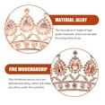 thumbnail image 3 of UPKOCH Rose Gold Rhinestone Tiara for Women Durable Alloy Crown Ideal for Weddings Parties and Photos, 3 of 8