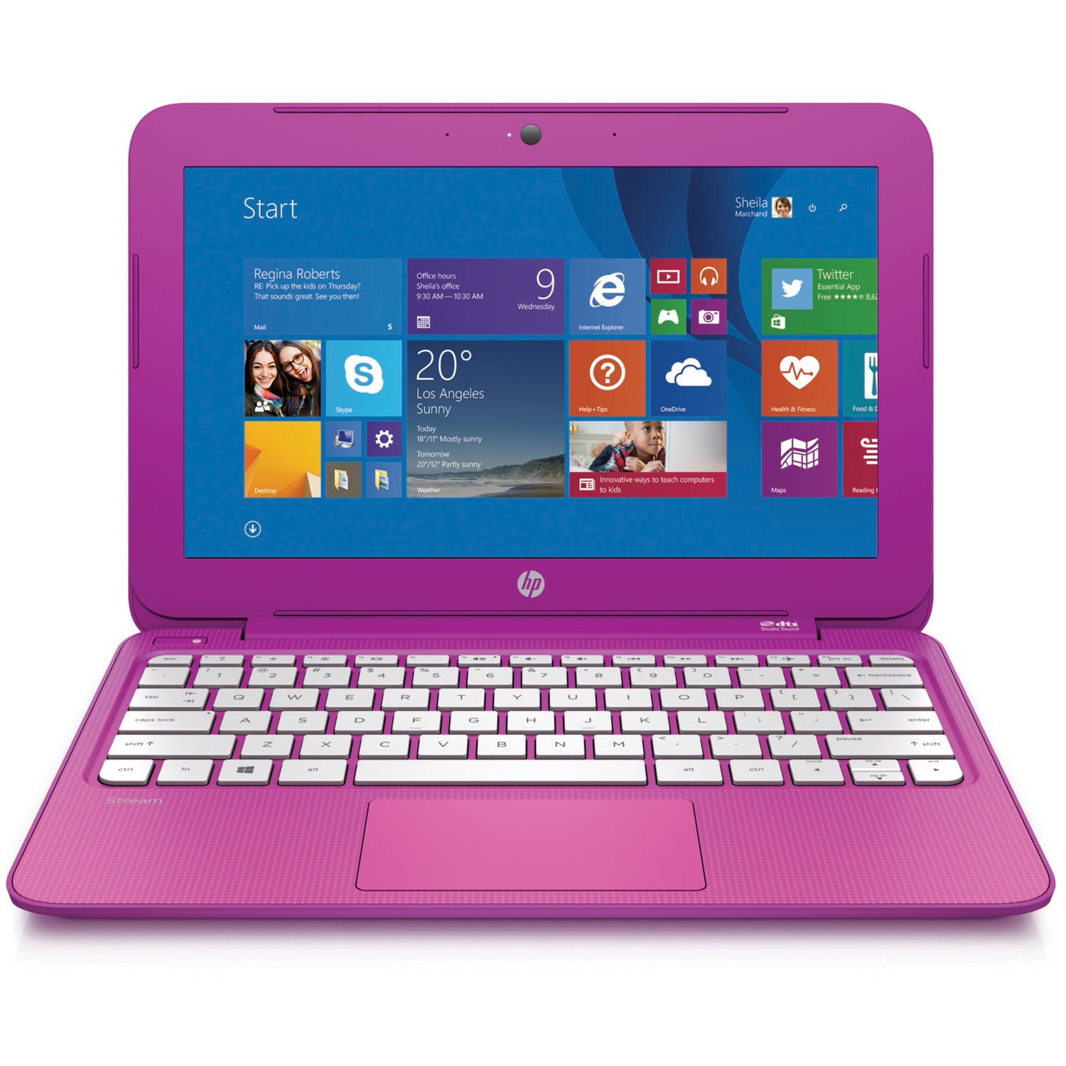 Restored HP Orchid Magenta 11.6" 11-d010wm Laptop PC with Intel Celeron N2840 2GB Memory, 32GB Hard Drive and Windows 8.1 (Refurbished) - Walmart.com