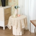 thumbnail image 5 of CHUNTIAN Rectangular Hollow Out Tablecloth Beige Rural Retro Crochet Dining Table Cover Lace Square Tea Table Cloth Soft Table Flag, 5 of 6