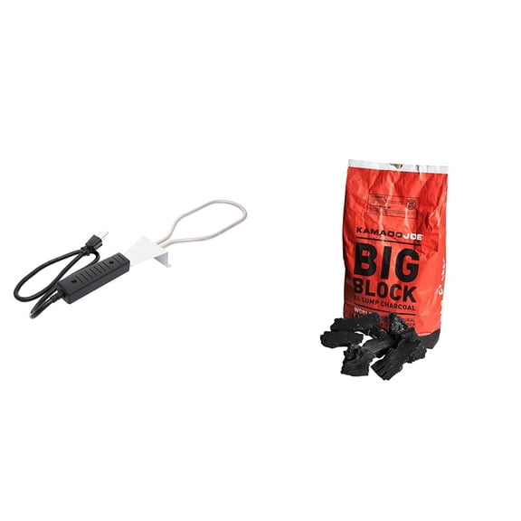 Open Box CHAR-BROIL ELECTRIC CHARCOAL STARTER KAMADO JOE 20LB 100% NATURAL 8466 - BLACK