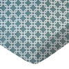 SheetWorld Fitted 100% Cotton Percale Play Yard Sheet Fits BabyBjorn Travel Crib Light 24 x 42, Seafoam Blue Links