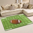 thumbnail image 2 of Coolnut Lightweight Soft Area Rugs 60x39 inch, Football Sitting at Midfield of Grass Floor Mat for Kids Playing Room Hardwood Floor Living Room Nursery Rugs, 2 of 6