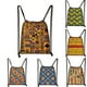 thumbnail image 2 of Mochila pequeña con cordón para niñas afro, bolsa de viaje con estampado de silueta de baile africano, para la playa, regalo para niños Fivean unisex, 2 of 2