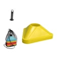 thumbnail image 2 of Lipstore 10Pcs Triangle Soccer Cones for Training Football Field Marking Portable Agility Yellow, 2 of 8