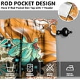 thumbnail image 6 of Boho Kitchen Curtains Set for Windows - 3 Piece Bohemian Flower Valance for Sink, Living Room, Bedroom - Floral Decor, 54x36 Inches, 6 of 7