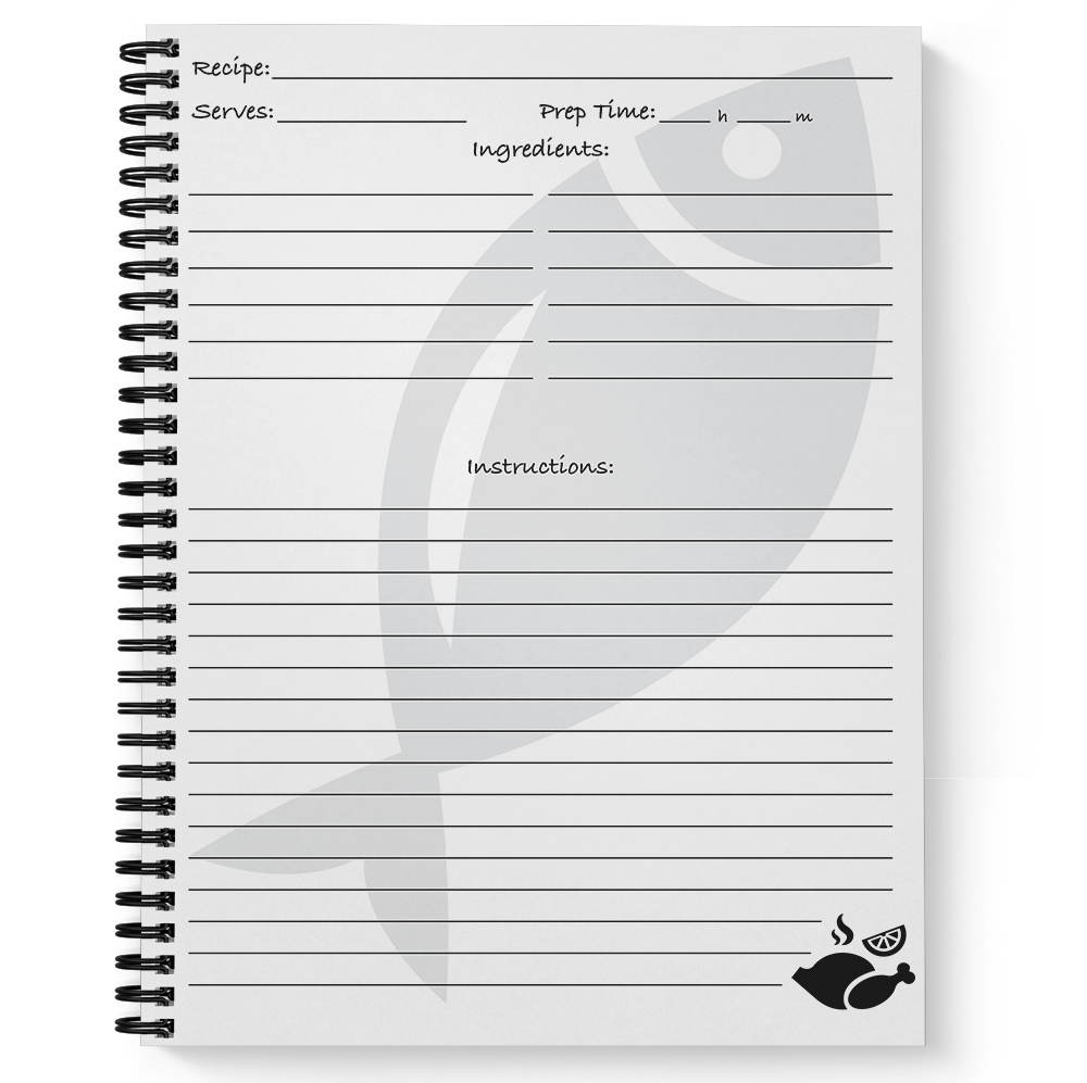 Gotcha Covered Recipe Notebook, 8.5" x 11", 120 Pages photo 5