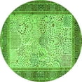 thumbnail image 1 of Ahgly Company Indoor Round Persian Green Traditional Area Rugs, 3' Round, 1 of 1