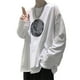 thumbnail image 3 of Top de manga larga para hombre Fibra de leche Elegante cuello redondo Patrón de tierra Top informal para hombre con estilo para citas en la oficina, 3 of 8
