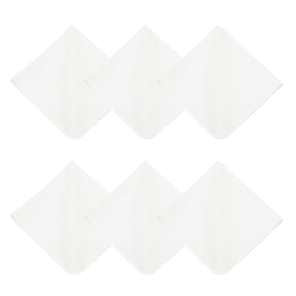 Uxcell 6Pcs Paño de limpieza de microfibra para gafas, paño de limpieza de 8x8 pulgadas para pantallas, cámaras, teléfonos celulares, electrónica, lentes, blanco
