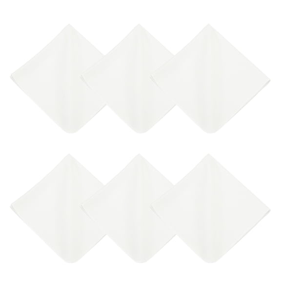 Uxcell 6Pcs Paño de limpieza de microfibra para gafas, paño de limpieza de 8x8 pulgadas para pantallas, cámaras, teléfonos celulares, electrónica, lentes, blanco