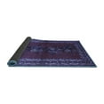 thumbnail image 2 of Ahgly Company Indoor Square Persian Blue Traditional Area Rugs, 3' Square, 2 of 4