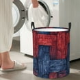 thumbnail image 5 of Red Blue Dark Laundry Hamper Medium Storage Basket/Toy Organizer/Dirty Clothes Bucket, 5 of 5
