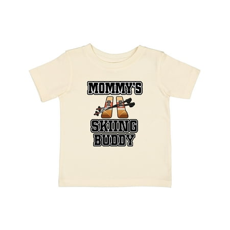 

Inktastic Mommys Skiing Buddy for Kids Gift Baby Boy or Baby Girl T-Shirt