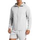 thumbnail image 1 of Mens Manga Larga con Capucha Cremallera Cardigan Hielo Seda Fina Chaqueta Protectora Solar para el Uso Diario Al Aire Libre Casual, 1 of 9