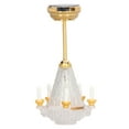 thumbnail image 1 of Dollhouse Ceiling Lamp, Beautiful Miniature Chandelier Lightweight Decorative  For 3 Years Old Above, 1 of 8