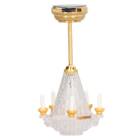 

Dollhouse Ceiling Lamp Beautiful Lightweight 1/12 Scaled Miniature Chandelier For 3 Years Old Above