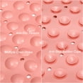 thumbnail image 4 of Uxcell Pink 25.6" x 25.6" Round Shape NonSlip Mat for Bathroom Bath Tub Shower Mats, 4 of 6