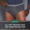 thumbnail image 4 of Depend Real Fit Adult Incontinence Underwear, Disposable Adult Diapers for Men, Maximum Absorbency, S/M, Black & Grey, 14 Count, 4 of 10