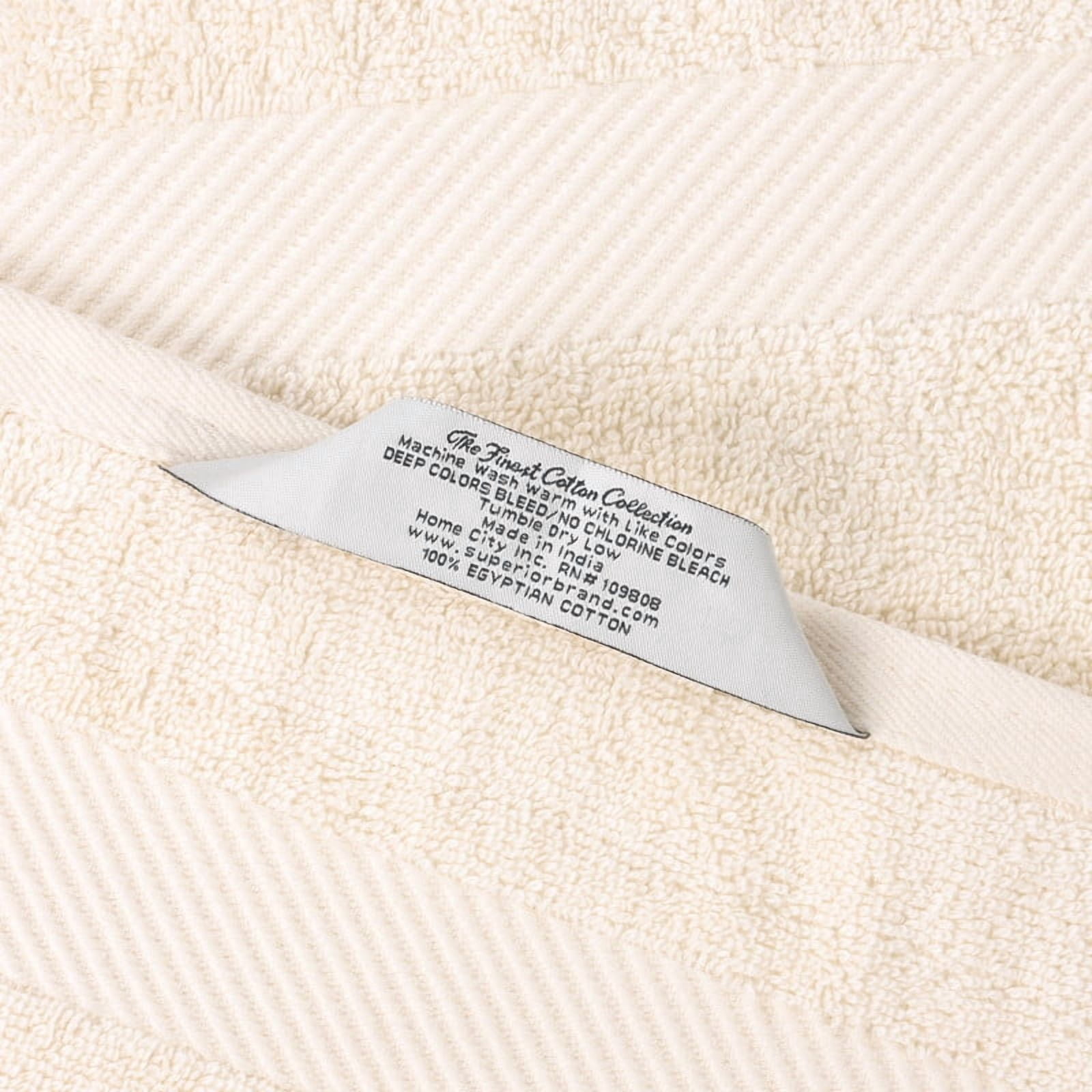 Superior Kendell Egyptian Cotton Bath Sheets, Set of 2, Ivory