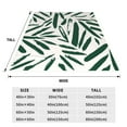 thumbnail image 3 of Pofeuu Palm Branch With Leaves Print Ultra-Soft Micro Fleece Blanket,for Bed Or Sofa,All Season Throw Blankets Flannel Blanket-60"x50", 3 of 7