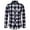 White, variant on VBTAPA Men's Plaid Shirt Regular Fit Business Casual Button Down Shirts Long Sleeve Wrinkle Free Dress Shirt Wedding Guest Shirts with Chest Pocket White XXL