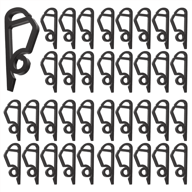 480 Pack Christmas Light Clips Outdoor -Weatherproof Christmas Light Hangers Gutter Hooks for Christmas Holiday Black