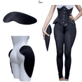 thumbnail image 2 of BIMEI 2PS Self-Adhesive Sponge Thigh Pads Sponge Hip Pads for Women Lifting Pads Black L, 2 of 5