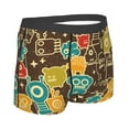 thumbnail image 3 of Balery Robot and Monsters Men's Boxer Briefs, Soft and Breathable Cotton Underwear with nylon Waistband-X-Large, 3 of 9
