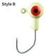 thumbnail image 3 of 30 Uds Anzuelo Con Cabeza Plomada Ojos 3D Jigging Accesorios Pesca Señuelo (estilo B), 3 of 8