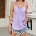 thumbnail image 2 of Top corto sin mangas estampado para mujer - Camiseta elegante con cuello redondo, 2 of 6