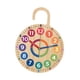 thumbnail image 2 of Reloj de madera para niños, decorativo, para aula, colgante, movimiento silencioso, de madera, único, sin , reloj didáctico., 2 of 9