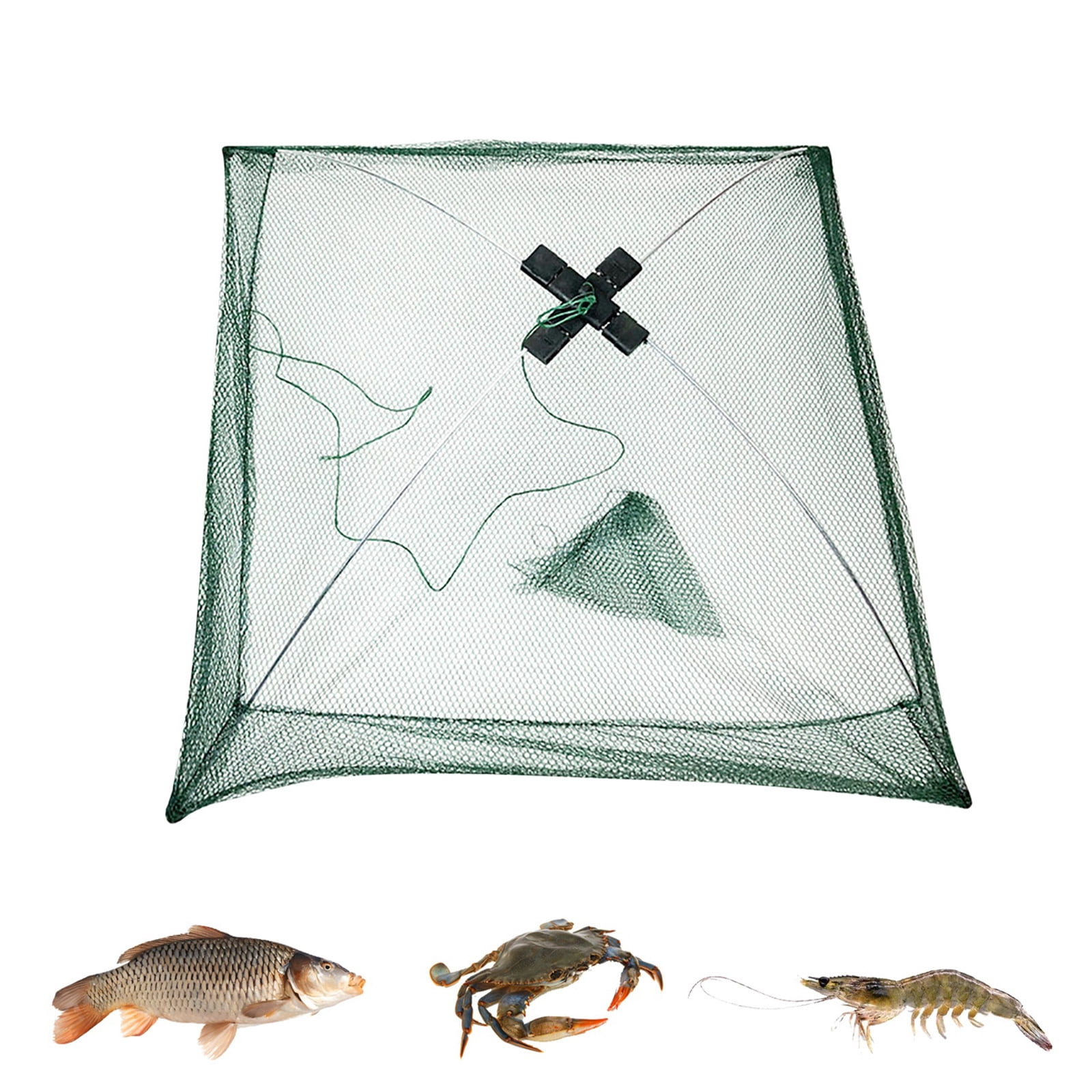 60*60cm Folding Fishing Net Hand-Thrown Fishnets Mesh Nets Portable Fishing Landing Net ,Fishing Tackle Kit for Fish Crayfish Crab - Walmart.com 60*60cm Folding Fishing Net Hand-Thrown Fishnets Mesh Nets Portable Fishing Landing Net ,Fishing Tackle Kit for Fish Crayfish Crab - Walmart.com