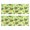Rooster and Sunflower Green Pattern, variant on Rooster and Pumpkin Green Pattern Anti Fatigue Kitchen Rugs Set Of 2, Non Slip Washable Decorative Floor Mats for Sink Laundry and Home Use, 17"x47"