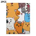 thumbnail image 3 of Kearding Cuadro colgante de gato de 2 piezas, dibujos animados enmarcados, pinturas en lienzo impermeables, artes y manualidades, decoración Decoración del hogar, 3 of 6