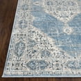 thumbnail image 3 of BNM Modern Medallion Indoor Runner Rug, 2' 7" x 6', Blue-Cream, 3 of 6