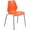 Orange, variant on Series 770 lb. Capacity Orange Stack Chair with Lumbar Support and Silver Frame